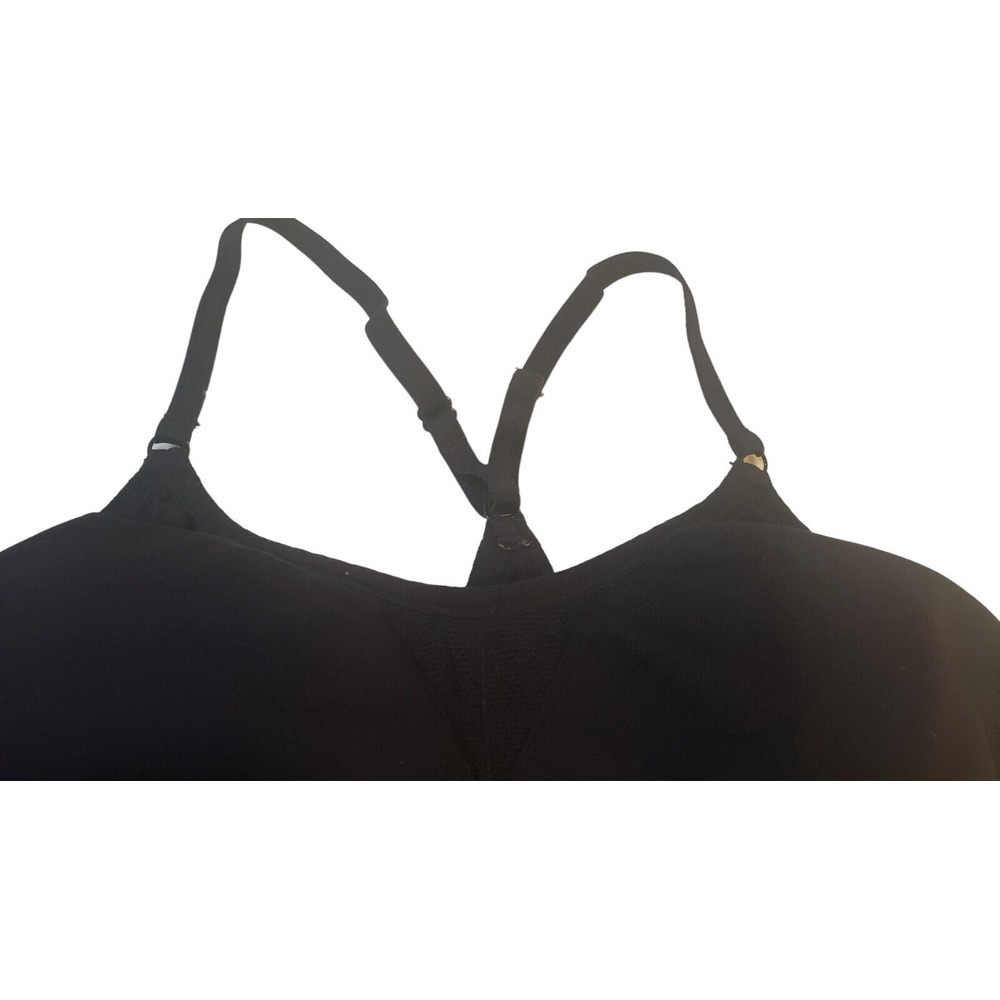 Calvin Klein Performance Womens Logo Nylon Stretch Bralette Black L Yoga Pilates - Picture 6 of 12